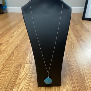 LOFT long turquoise necklace
